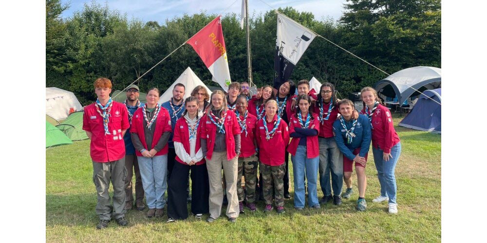 Les Éclaireurs de France en camp d’été au royaume de sa Majesté